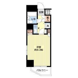 東急ドエルアルス根津（1004） 間取り図画像
