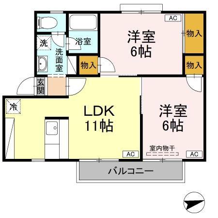 ファミール田宮 間取り図画像