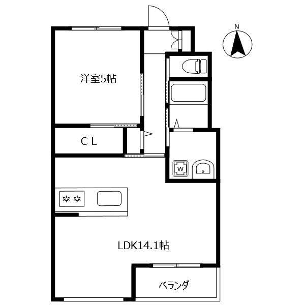 レーグルⅡ番館 間取り図画像