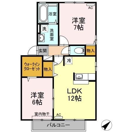 リヴェール D棟 間取り図画像