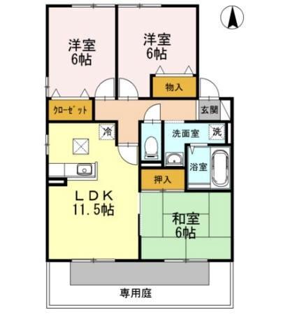 パルコ・シャルマン　Ｂ棟 間取り図画像