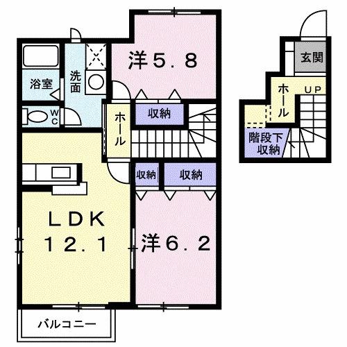 ローズスクエアー（205） 間取り図画像