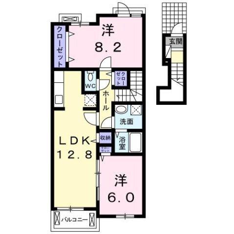 ロータス南島田Ｃ 間取り図画像