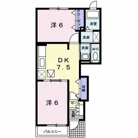 アルドーレ　Ａ（102） 間取り図画像