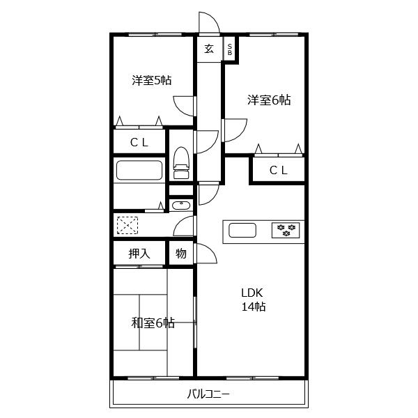 ベルティアネシス 間取り図画像