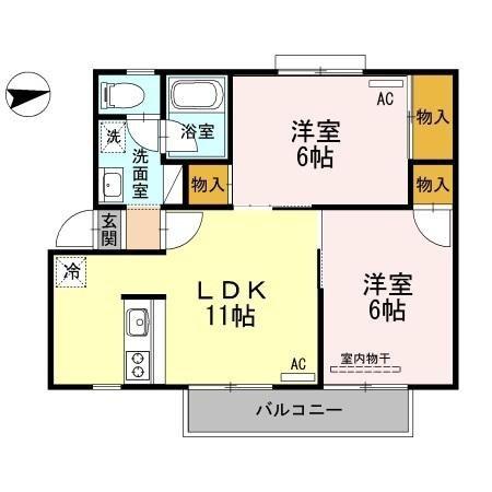 ファミール田宮 間取り図画像