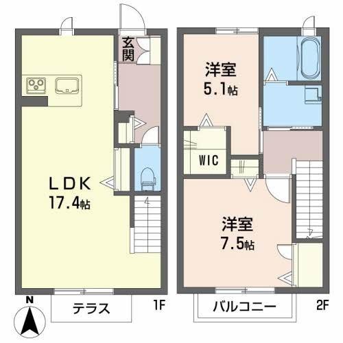 シャーメゾン庄町 間取り図画像