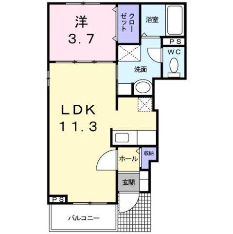 パピヨン 間取り図画像