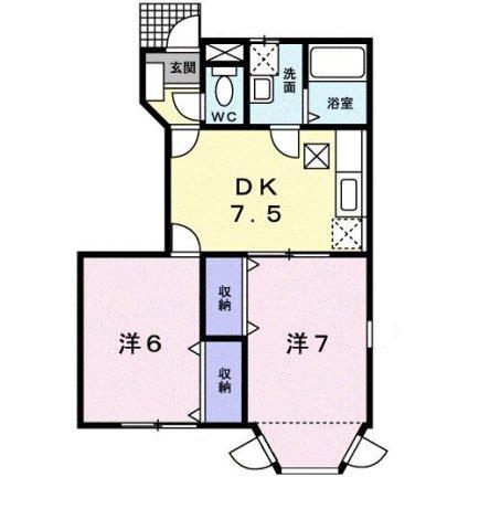 サンハイツ 間取り図画像