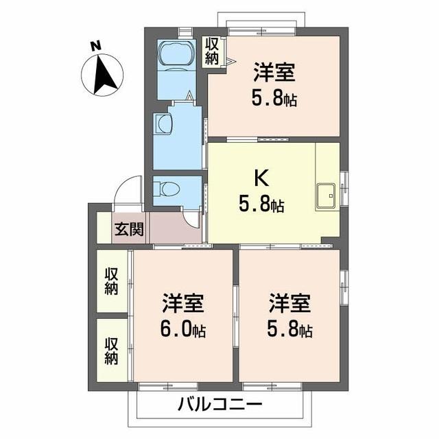 シャーメゾンⅡ番館 間取り図画像