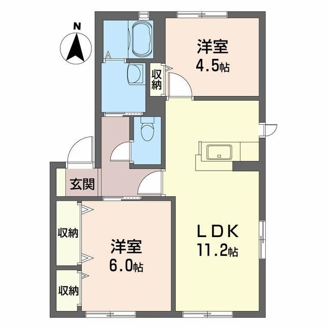 ハミングタウン　Ⅵ 間取り図画像