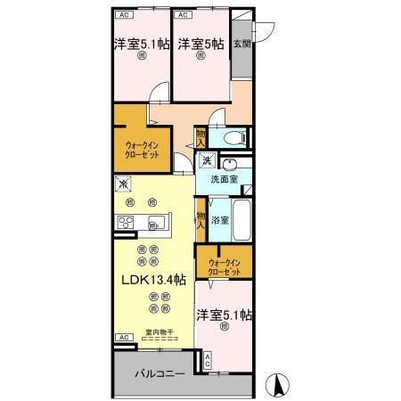 エグレットテラスⅡ 間取り図画像