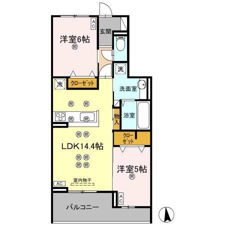 エグレットテラスⅡ 間取り図画像