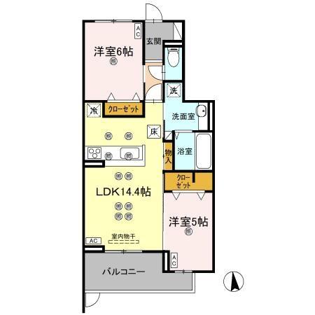 エグレットテラスⅡ 間取り図画像