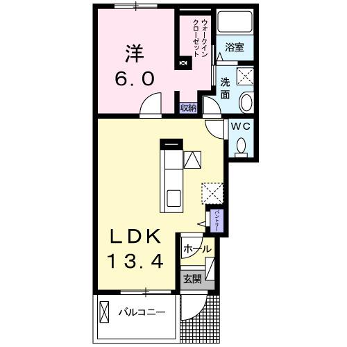 ライオンハートＢ（102） 間取り図画像
