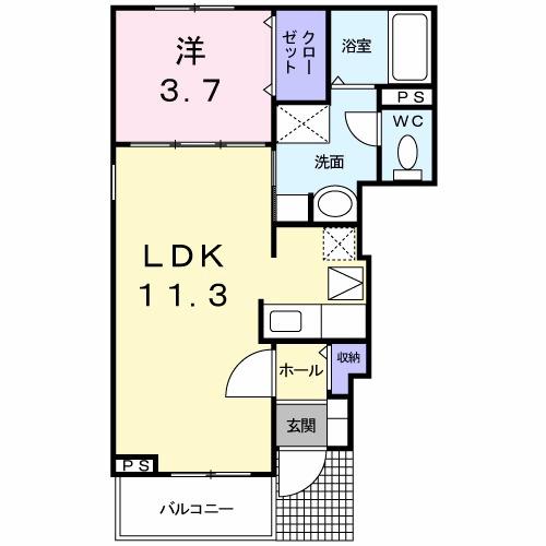 プレアヴェニューＥ（101） 間取り図画像