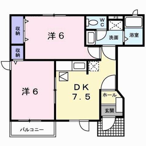 フィールドビーチ５（102） 間取り図画像