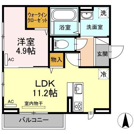 フルール 間取り図画像