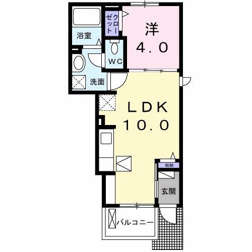 メゾン・ド・ＫＯＵ　Ａ 間取り図画像