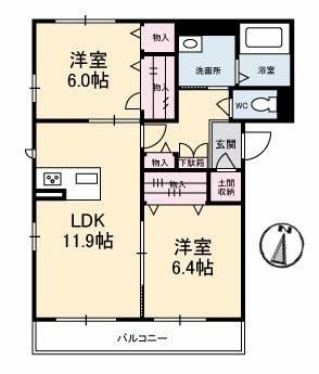 ベレオ新蔵 間取り図画像