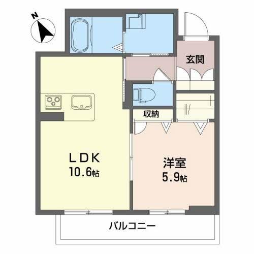 ベレオ　アトリエール住吉 間取り図画像