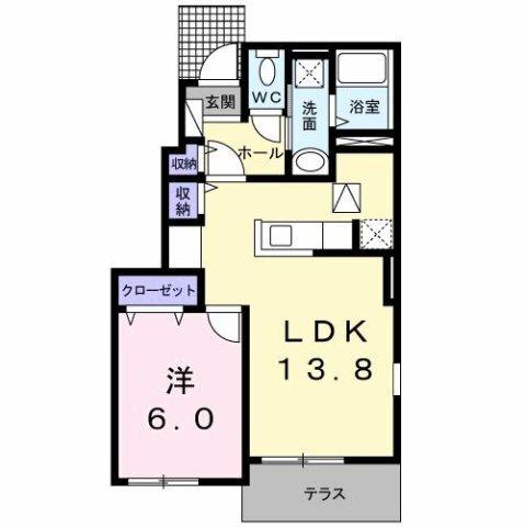 セミージャＢ 間取り図画像