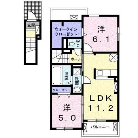 ハイソラーレ　Ⅲ（201） 間取り図画像