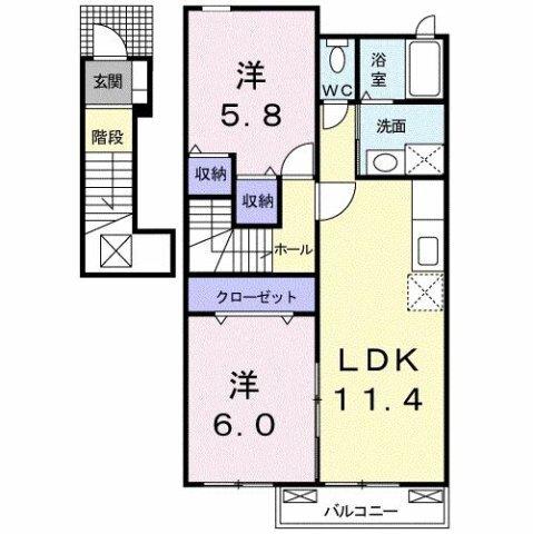 ジュネス　Ｂ（201） 間取り図画像