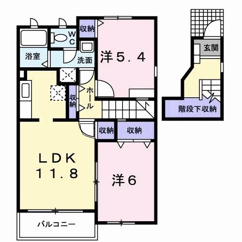 ジュネス（201） 間取り図画像