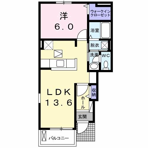 コンフォール矢三　Ｃ 間取り図画像