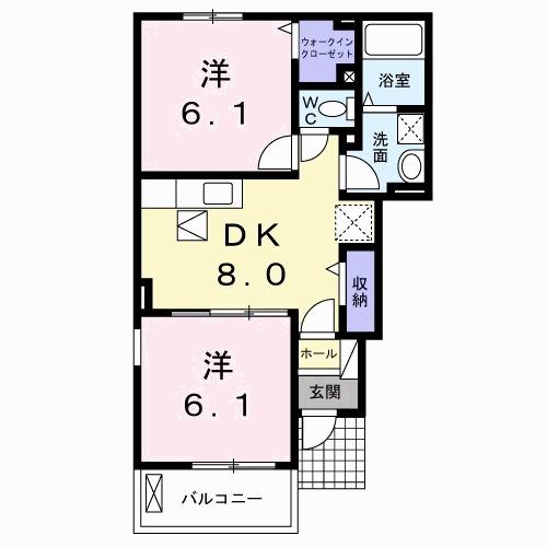 アヴォンリー　Ⅰ（101） 間取り図画像