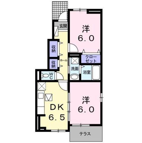 ストロベリーガーデンＢ（101） 間取り図画像