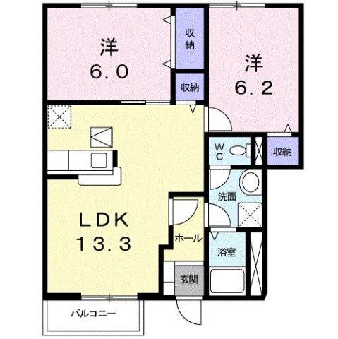 サンシェ−ルＢ（103） 間取り図画像