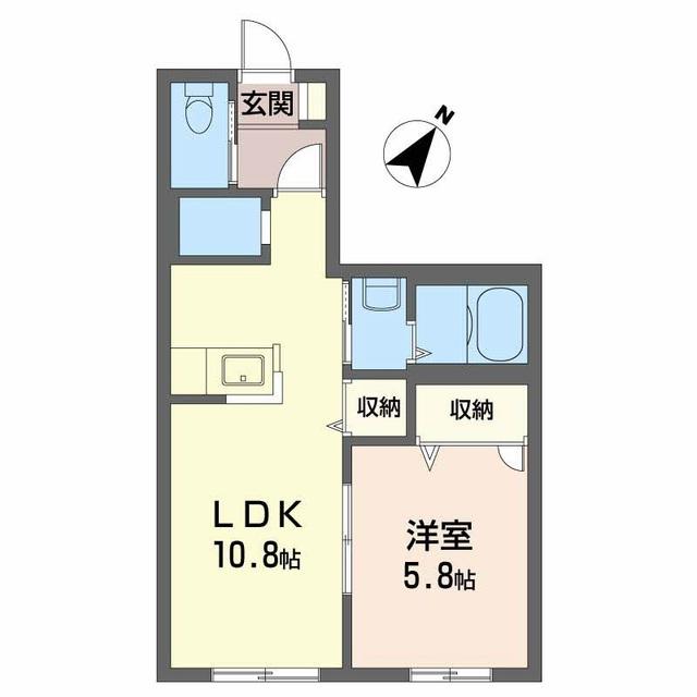 ヒカリハイツ　Ｃ 間取り図画像
