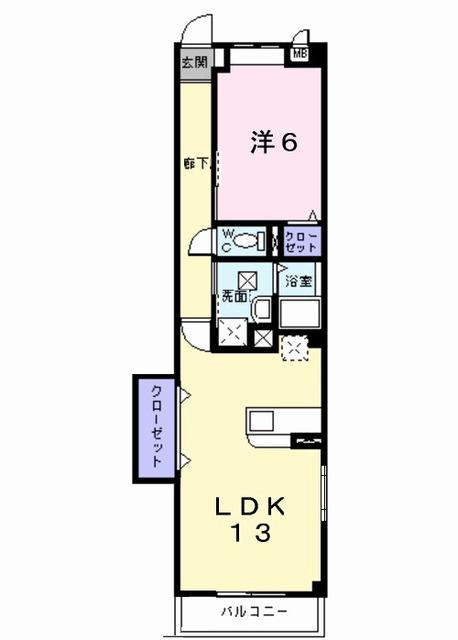 レーヴ（201） 間取り図画像
