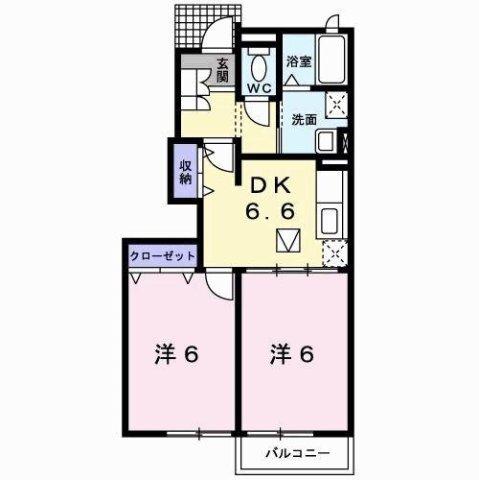 グレイスフル　Ａ（102） 間取り図画像