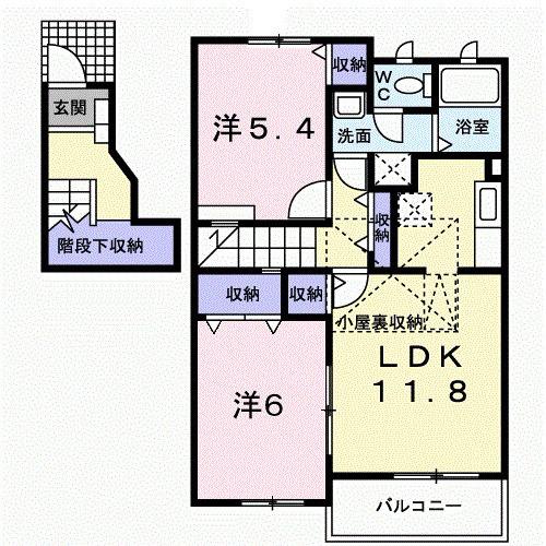 ガーデンハウスＴＡＤＡ　Ａ（202） 間取り図画像
