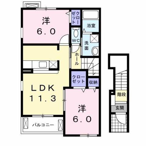 グレースガーデン　Ｂ 間取り図画像