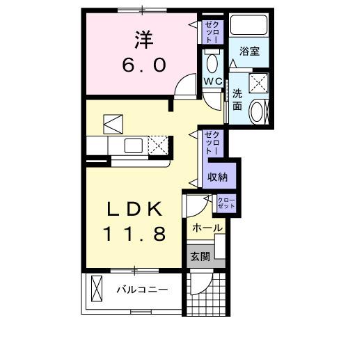 グレースガーデン　Ａ 間取り図画像