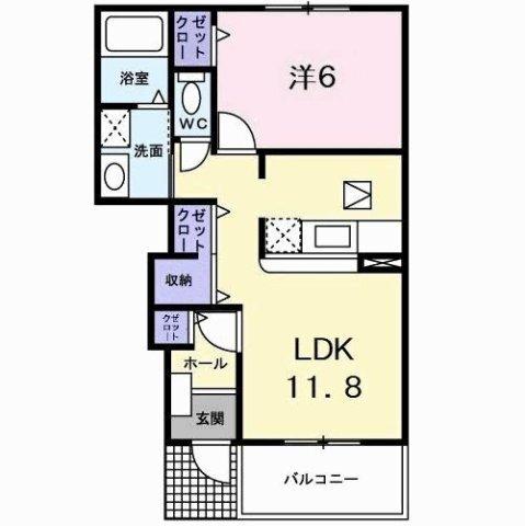 グレースガーデン　Ａ（102） 間取り図画像
