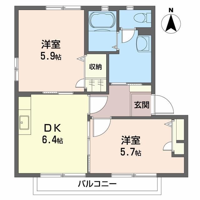 ヴィラージュマルイ　Ａ棟 間取り図画像