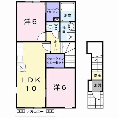 メゾン　ド　シュウ（201） 間取り図画像