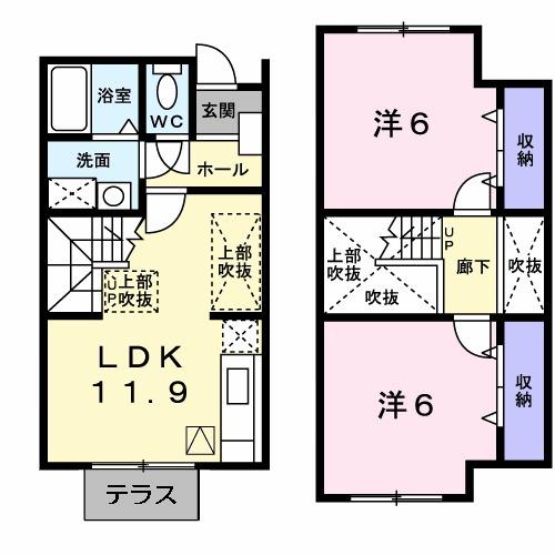 ビレッジあいＣ（103） 間取り図画像