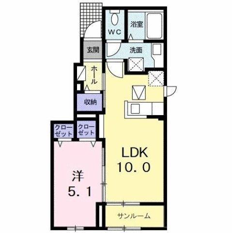 アステル（101） 間取り図画像
