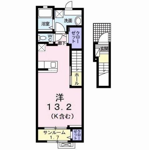 ＪａｄｅＨｏｕｓｅ庄町　Ｂ（205） 間取り図画像