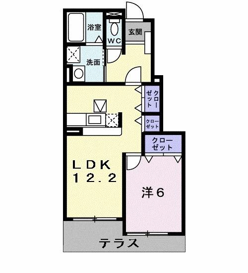 ヴィラ・デル・マ−レＢ 間取り図画像