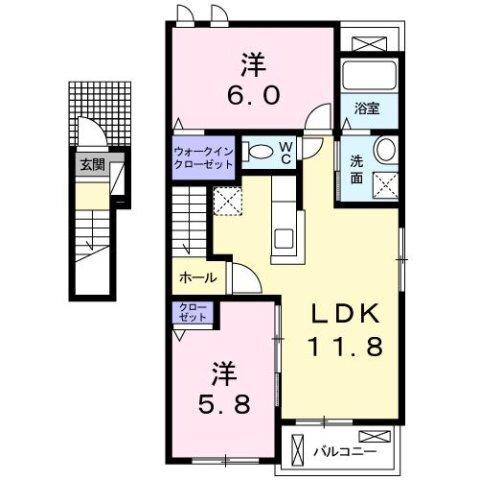 グラン　ベルジュ　Ｄ（201） 間取り図画像