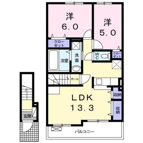 メイプレーヌ　Ｇ（202） 間取り図画像