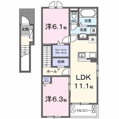 エクラデサージュ見能林Ⅰ 間取り図画像