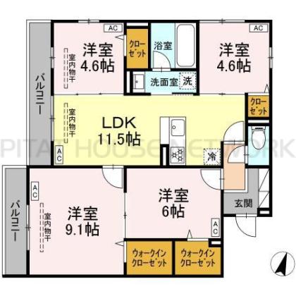  間取り図写真